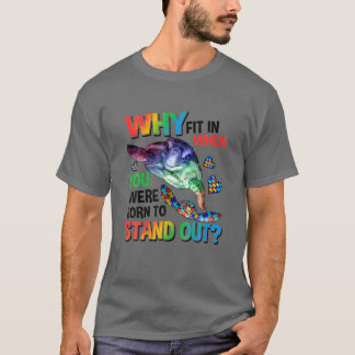 Camiseta Por Qué Encajar, Nacido Para Destacarse, Tortuga, 