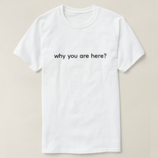 Camiseta Por Qué Estás Aquí Divertido