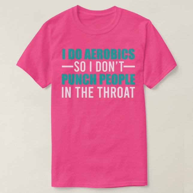 Camiseta ¿Por qué hago aerobic divertida? (Diseño del anverso)