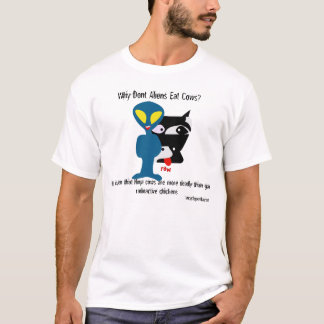 Camiseta ¿Por qué los extranjeros no comen vacas? Está demo