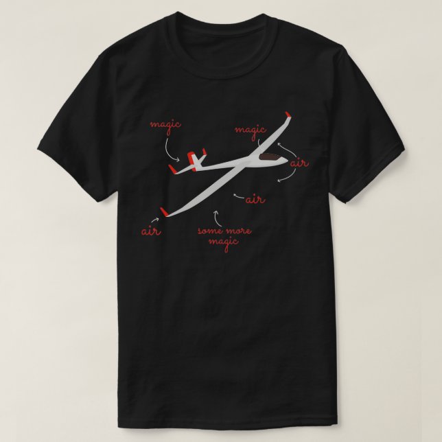 Camiseta ¿Por qué los pilotos de planeación vuelan mágicame (Diseño del anverso)