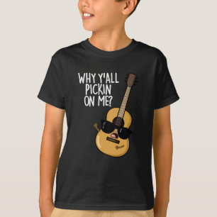 Camiseta ¿Por qué me coges una guitarra divertida Pun Dark