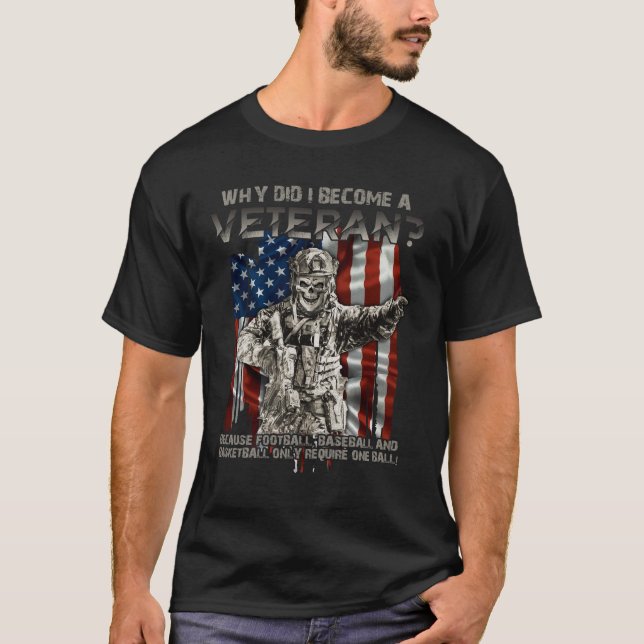 Camiseta ¿Por qué me convertí en veterano porque el fútbol  (Anverso)