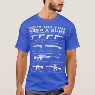 Camiseta Por qué necesitas una pistola para la tiranía