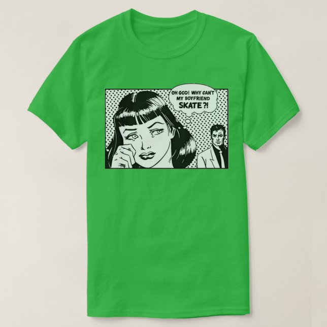 Camiseta ¿Por qué no patina mi novio? (Diseño del anverso)