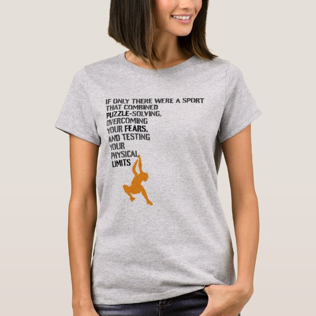 Camiseta Por qué nos encanta escalar (Anverso)