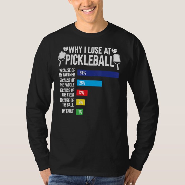 Camiseta Por Qué Pierdo Con El Jugador De Pickleball (Anverso)