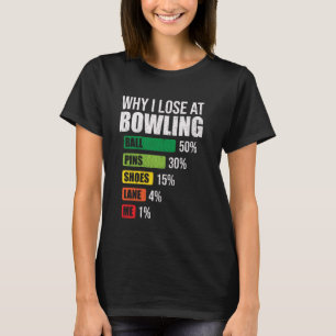 Camiseta ¿Por Qué Pierdo En Bowling Diciendo A Funny Bowlin