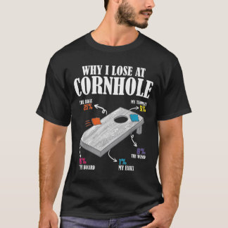 Camiseta Por qué pierdo en Cornhole