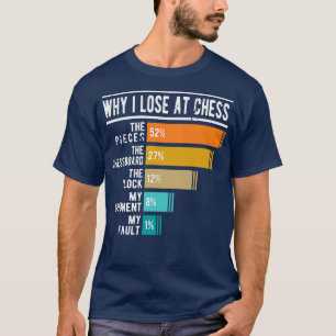 Camiseta Por qué pierdo en el ajedrez