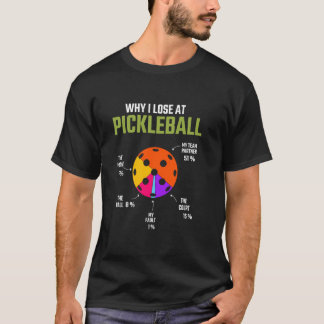 Camiseta ¿Por Qué Pierdo En La Pelota De Pickleball Para Mu