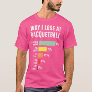 Camiseta Por Qué Pierdo En Racquetball Funny Racquetball Pl