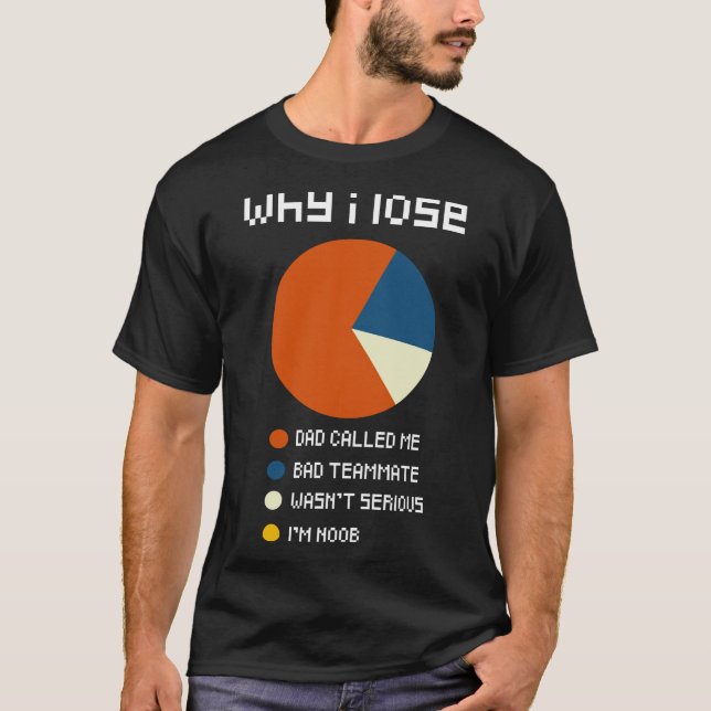 Camiseta Por qué pierdo juegos de video divertidos (Anverso)