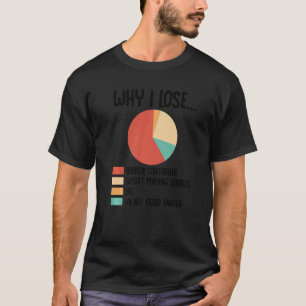 Camiseta Por qué pierdo las razones del juego de video juga