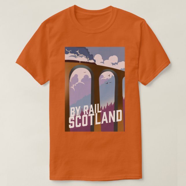 Camiseta Por Rail Scotland T-Shirt (Diseño del anverso)