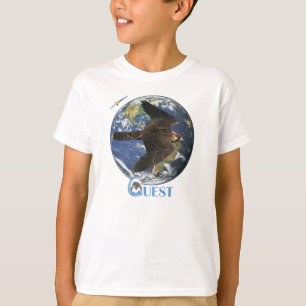 Camiseta por satélite de los niños de la búsque