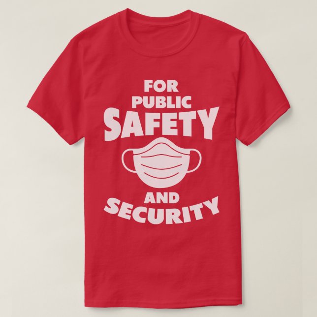 Camiseta Por Seguridad Pública (Diseño del anverso)