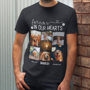 Camiseta Por Siempre En Nuestro Corazón Mascota Collage de 
