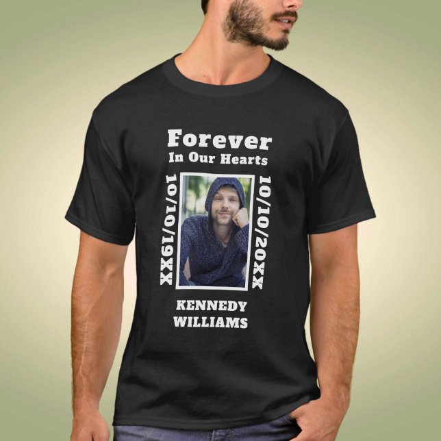 Camiseta Por Siempre En Nuestro Corazón Personalizado Foto  (Subido por el creador)