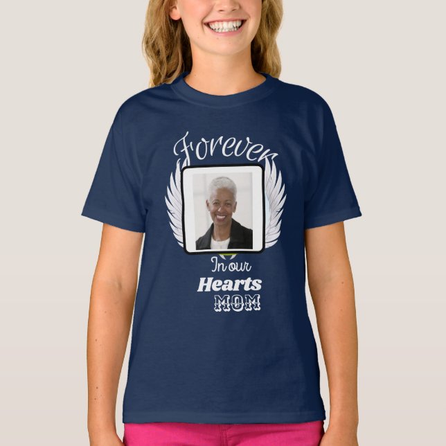 Camiseta Por siempre en nuestros corazones, personalizado c (Anverso)