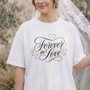 Camiseta Por Siempre Enamorado – Caligrafía Romántica Elega