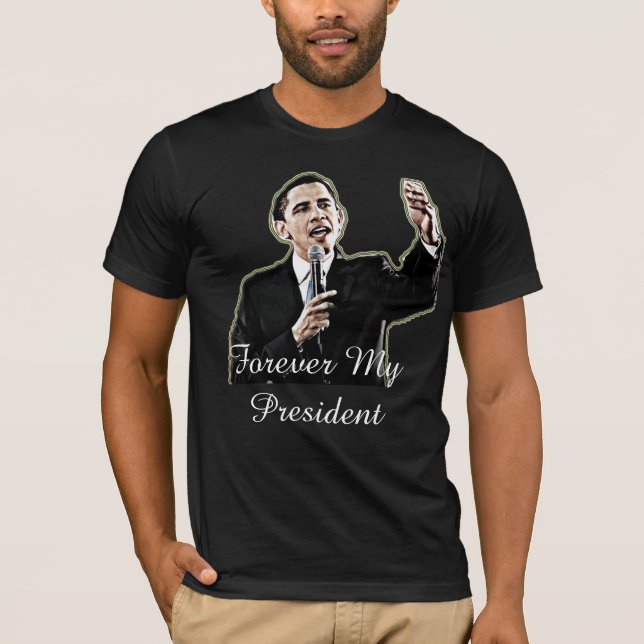 Camiseta Por siempre mi Presidente Barack Obama apoya la ca (Anverso)