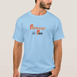 Camiseta Por Siempre Un Fan Hombre Azul Claro