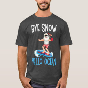 Camiseta Por Snowflakes Hello Oceanchristmas de julio