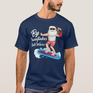 Camiseta Por Snowflakes Hello Waves navidades de julio