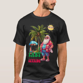 Camiseta Por su cálido exterior divertido Santa Navidad en