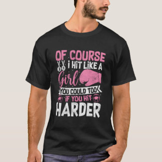 Camiseta Por supuesto que golpeo como un kickboxing de boxe