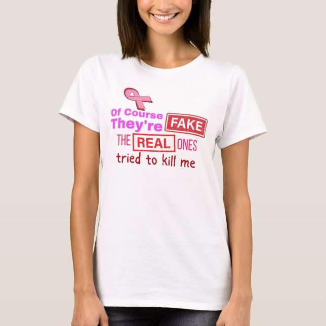 Camiseta Por supuesto que son falsos, los verdaderos tratar (Anverso)