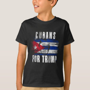Camiseta Por Trump - Estadounidense Y Patriótico De Cuba