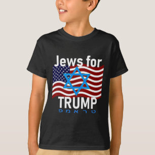 Camiseta Por Trump Estrella Americana De La Bandera De Davi