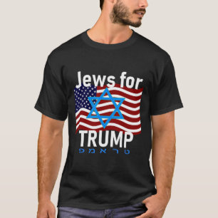 Camiseta Por Trump Estrella Americana De La Bandera De Davi