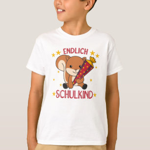 Camiseta Por último Escolar Squirrel School Bag School