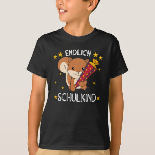 Camiseta Por último Escolar Squirrel School Bag School