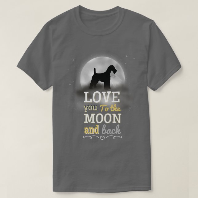 Camiseta Por Un Perro Más Terrible Amor A La Luna (Diseño del anverso)
