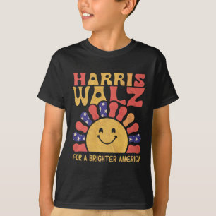 Camiseta Por Un Sol Retro Estadounidense Más Brillante Para