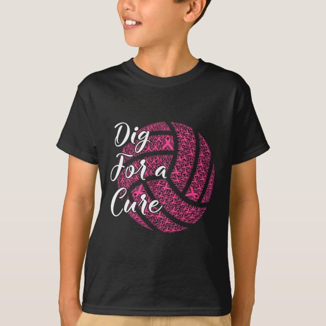 Camiseta Por una cura para el cáncer de mama Conciencia sob (Anverso)