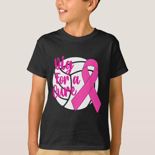 Camiseta Por una cura para el cáncer de mama Conciencia sob (Anverso)