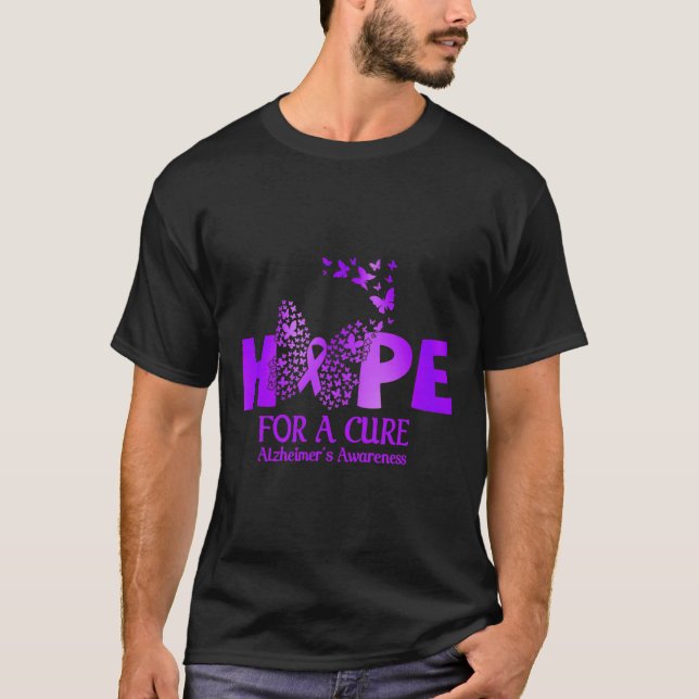 Camiseta Por Una Cura Para La Ropa De Guerrero De Alzheimer (Anverso)