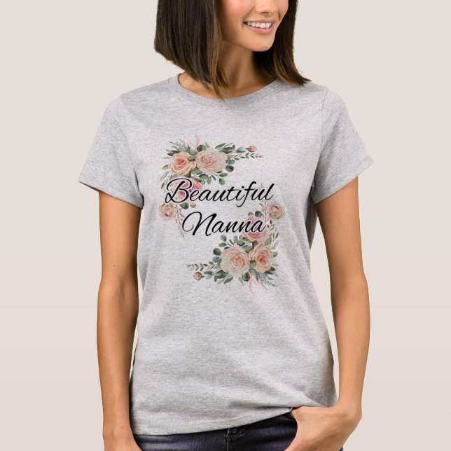 Camiseta Por una hermosa nana, abuela, nana (Anverso)