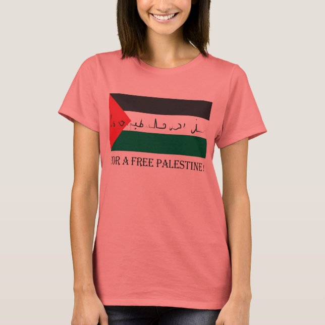 Camiseta ¡Por una palestina libre! (Anverso)