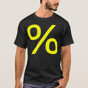 Camiseta Porcentaje - Amarillo