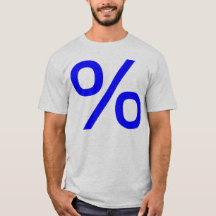 Camiseta Porcentaje - Azul