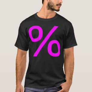 Camiseta Porcentaje - Magenta