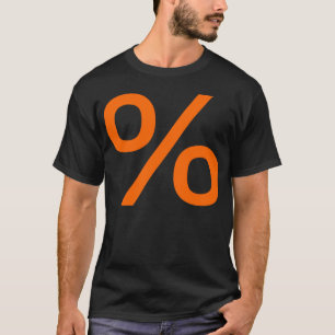 Camiseta Porcentaje - Naranja