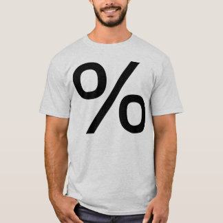 Camiseta Porcentaje - Negro