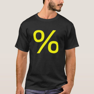 Camiseta Porcentaje (pequeño) - Amarillo
